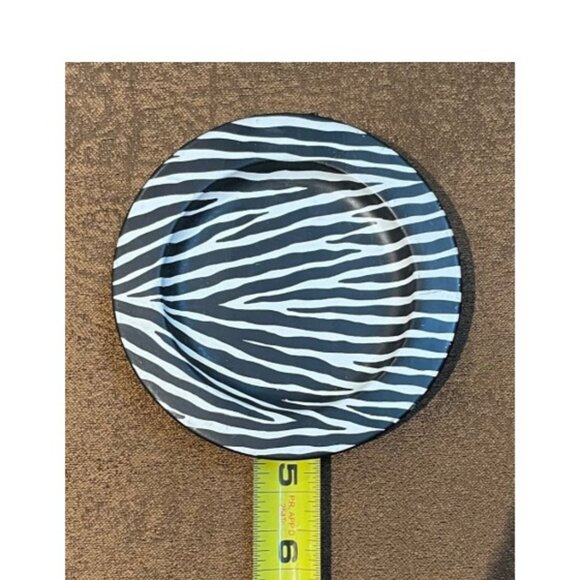 Coasters - Set of 4 African Wildlife Pattern Painted Metal Coasters - Picture 3 of 3